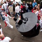 the Obby Oss in the May Day festival in Padstow