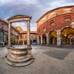 Panorama of Palazzo della Ragione and Piazza dei Mercanti