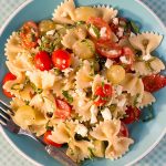 Bow Ties with Tomatoes, Feta, and Balsamic Dressing a