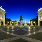 Piazza del Campidoglio or Campidoglio square. Rome, Italy