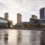 Manchester, UK – 4 May 2017: BBC Media City Buildings In Manchester