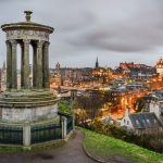 View of Edinburgh from Calton Hill, Scotland, United Kingdom