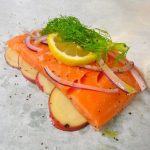 Marinated Salmon with Dill Potatoes