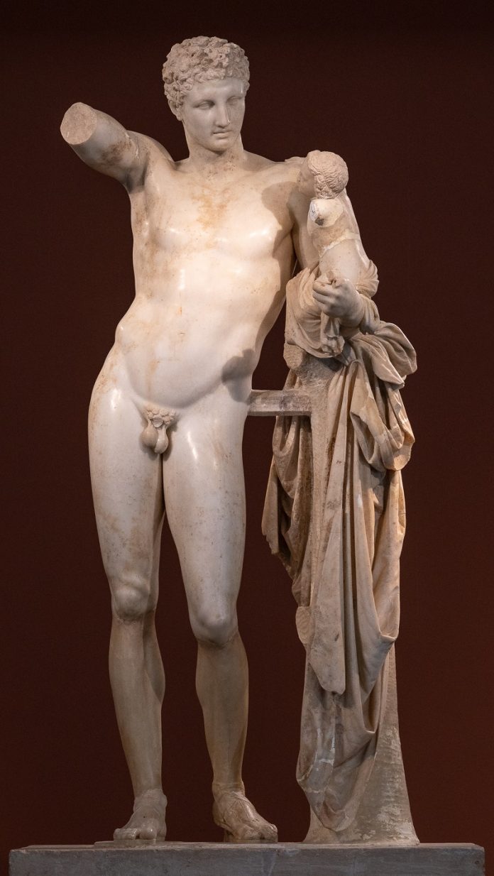 The Most Beautiful Sculptures Greece Has to Offer Hermes of Praxiteles