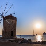 windmill at Rhodes Greece
