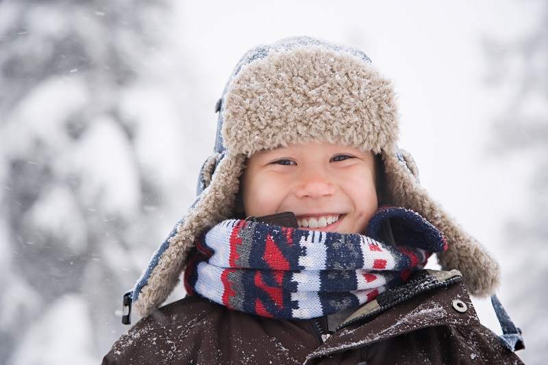 Boy in the snow