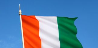 Flag of Ivory Coast - West Africa