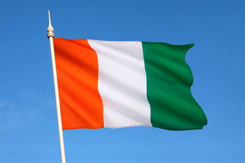 Flag of Ivory Coast - West Africa