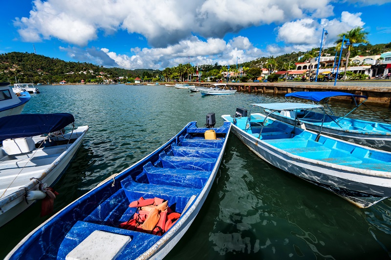 Fishing boats in Samana, Dominican Republic