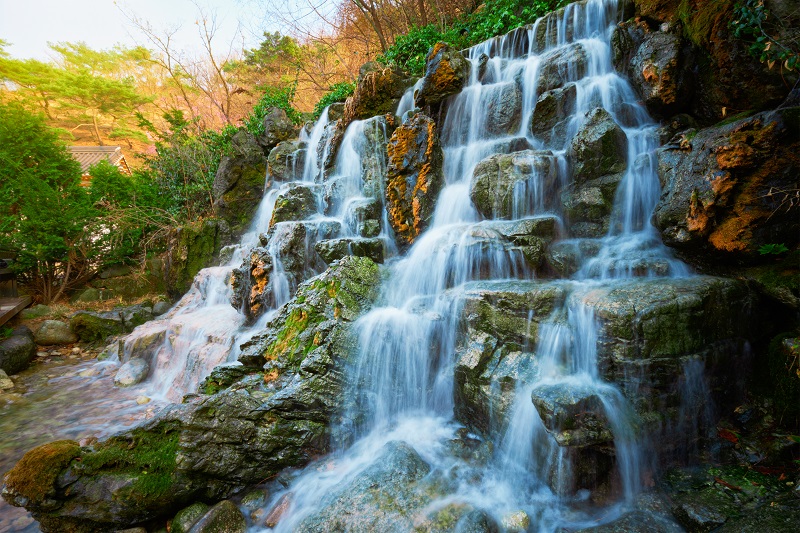 Small waterfall cascade