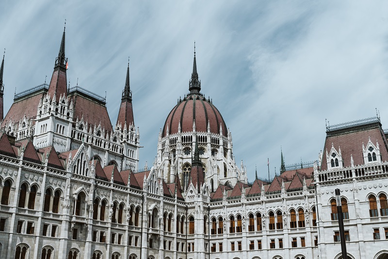 close up on Hungarian Parliament