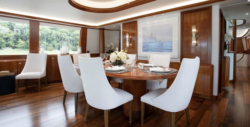 Westport-Montrachet-yacht-for-sale-dining